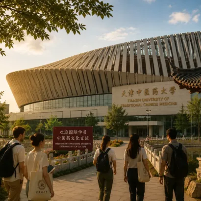 Studijní pobyt v Číně na Tianjin University of Traditional Chinese Medicine Škola Čínské Medicíny Brno Tradiční Čínska Medicína Česká Republika
