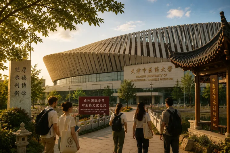 Studijní pobyt v Číně na Tianjin University of Traditional Chinese Medicine Škola Čínské Medicíny Brno Tradiční Čínska Medicína Česká Republika
