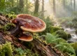 Houba reishi (Ling Zhi) na kmeni v lese